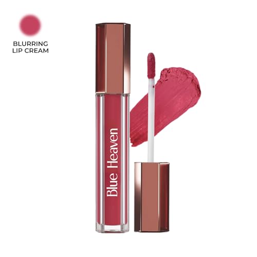 Image of Blue Heaven Roseate Lip Cream| Light Weight Mousse Texture | Hydrating & Plumping Liquid Lipstick for women | Enriched with Peptides, Hyaluronic Acid & Cocoa Butter | Its Roseate | 3.5ml