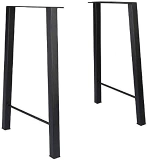 Tengchang 28'' Industry Trapezoid Dinner Table Leg Metal Cast Iron Bench Legs Set