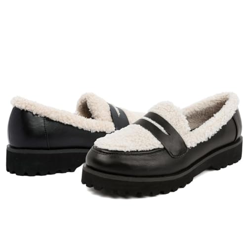 Image of Jones New York Women Platform Slip On Chunky Loafers Shoes Penny Loafers for Ladies
