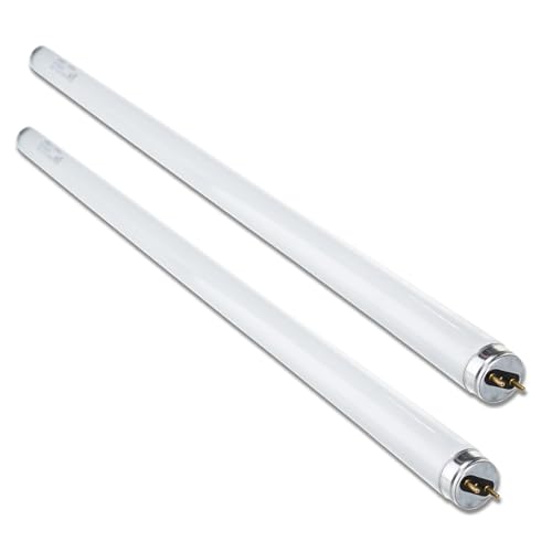 Image of Artomnivera 2 Pack 8W T5 Fluorescent Tube Light, 4000K Cool White 563mm, G5 2-Pin Base Energy Saving Lamp, Replacement for Emergency Light, Kitchen, Cabinet, Bathroom, Garage