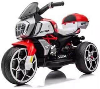 دراجة أطفال تعمل بالبطارية مع موسيقى بلوتوث وبطارية كهربائية خفيفة، دراجة أطفال مناسبة لعمر من 2 إلى 10 سنوات من هابي كيدو