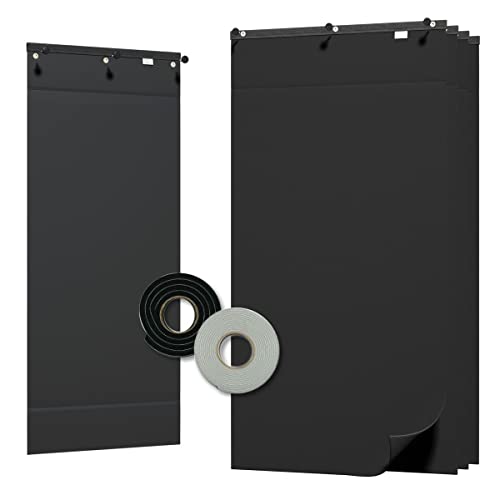Audimute Soundproofing Acoustic Pro Sound Kit - Door Seal Kit and Sheets (Black)