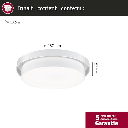 Plafonnier LED variable 3 étapes Paulmann Malik 850lm - 3