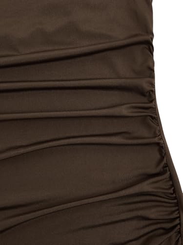 Milumia Women's Sexy Sleeveless Spaghetti Strap Ruched Maxi Slip Dress Long Bodycon Fishtail Dress4