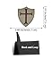 2 PCS Knights Templar Cross Patches Knight Patches Embroidered Morale Patch(Khaki)