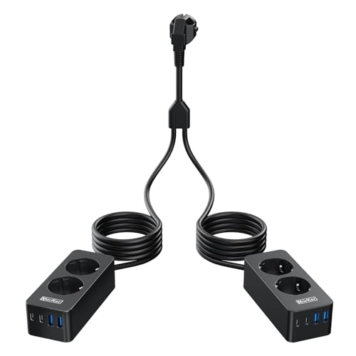 Alargador Enchufe Doble con 2 Regletas Independientes