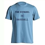 The Citadel Bulldogs Baseball T-Shirt – Officially Licensed Gameday Collection Military College of the South The Citadel Baseball Diamond Fan Shirt – Light Blue – Size 2XL