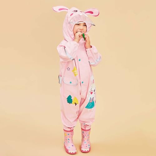 Coupe-vent imperméable à capuche enfant motif imprimé printemps