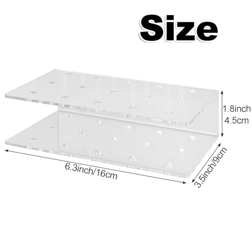 LANIAKEA 6 PCS Cake Pop Stand, 15 Hole Acrylic Cake Pop Holder, Clear Lollipop Holder, Cake Pop Stand Holder for Weddings Birthday Party Candy Decorative - Thumbnail 2
