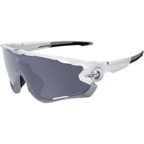 Oakley Men's Jawbreaker OO9290-06 Shield Sunglasses, Polished White, 131 mm