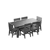 Breeo X Series 7pc Dining Table - 35'x72' - Outdoor Patio Furniture Set