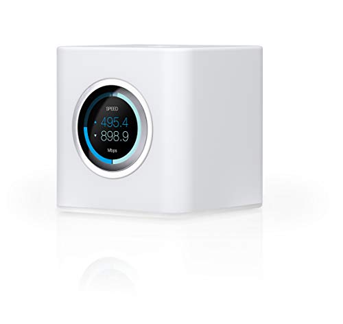 Image of AmpliFi HD Wifi Router by Ubiquiti Labs, Seamless Whole Home Wireless Internet Coverage, HD Wifi Router with Touchscreen Display, 4 Gigabit Ethernet, 1 WAN Port, Ethernet Cable, Expandable Mesh System