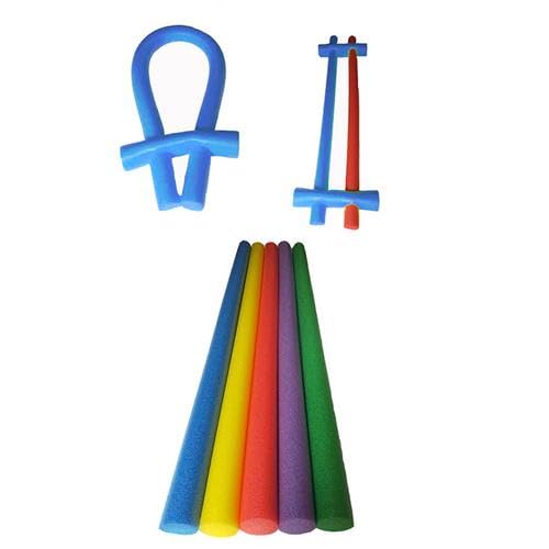 Miniatura 6 de Juego De 2 Churros Piscina Espuma Con 2 Con Conector De Fideos Para Nadar, Pool Noodles Para Entrenamiento De Natación Para Niños Y Adultos