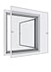 Rhino Screen Insektenschutz Spannrahmen Fliegengitter für Fenster Fenstergitter Fliegenschutz, aus Aluminium, weiß, 130 x 150 cm, 03767