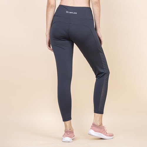 Image of 3rd Planet Women's High Waist Activewear Leggings | 4-Way Stretch, Sweat-Wicking, Non-See-Through Gym & Yoga Tights with Side Pockets | Comfortable Slim Fit Pants for Workout, Running & Fitness