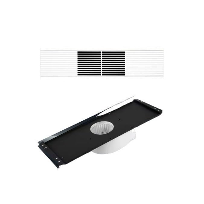 Ventilador de ventilación de 21x60 cm para techo oculto en garajes y hogares