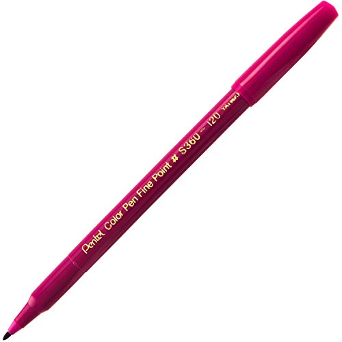Image of Pentel Arts Color Pen, Magenta, Box of 12 (S360-120)