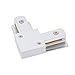 IIVVERR Track Connector 2-Wire Right Angle Rail Joiner Light Mounted Fitting White (Conector de riel Montador de montaje en ángulo recto de 2 cables, montaje