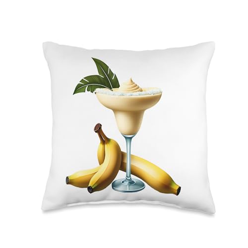 Frozen Banana Daiquiri Throw Pillow