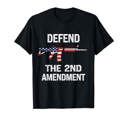 Defend The 2nd Amendment - Drapeau américain - Patriotique T-Shirt