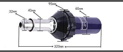 Soldering New 1600W Hot air gun heating gun Plastic welding gun from PE,PP,EVA,PVC,TPO,PVDF Membranes welding - (Power: 1000W & Above, Color: C)