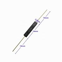 Gebildet 10pcs Kunststoff-Reed-Schalter + 10pcs Glas-Reed-Schalter), magnetischer Induktionsschalter Magnet in der Nähe – Schaltkreis verbinden, Magnet entfernt – Schaltkreis unterbrechen – Ansicht 3