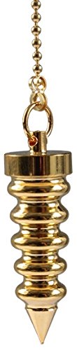 Pendule émetteur de radiesthésie en laiton doré pour débutant