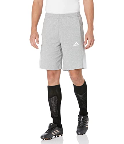 Short Adidas en coton doux avec cordon ajustable gris