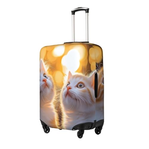 Cats Elastic Travel Luggage Cover, Washable Spandex Suitcase Protector, Anti-Scratch Fits 18-32 Inch2