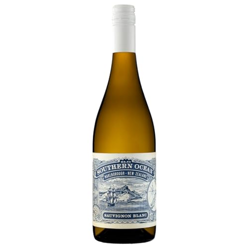 Southern Ocean Blanco Sauvignon Blanc New Zealand, Paquete de 6 x 750 ml - Total: 4500 ml