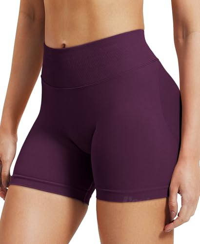 Image of VOYJOY Women Workout Impact Shorts 2.5 inch / 3.6 inch / 4.5 inch / 6 inch Scrunch Butt Booty | Tummy Control, High Waisted, Bike Short, Gentle Compression, for Women