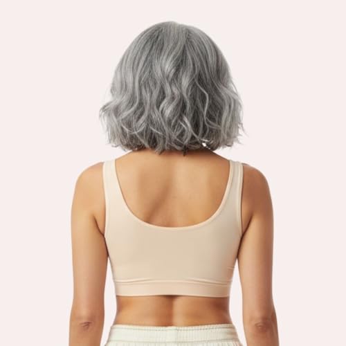 Image of ADIRA | Front Open Bra for Elderly Women | Non Padded & Non Wired | Bra for Elderly Women | Full Coverage with Front Hook | U-Back | Stretchable Cotton Fabric | Pack of 1