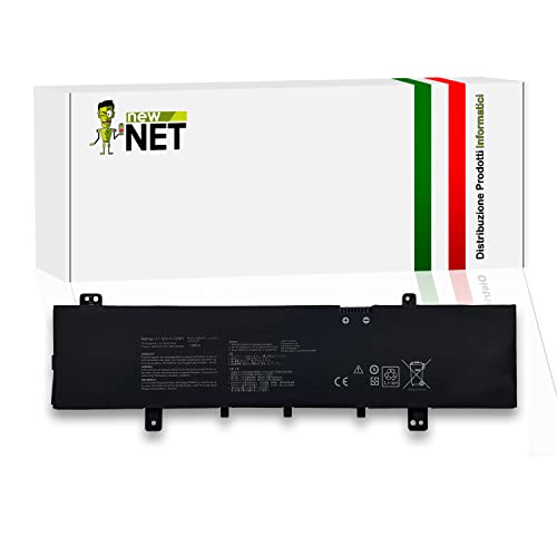 New Net Batteries - Batteria compatibile con ASUS VivoBook F505ZA-EJ468T S505ZA-EJ484T S505BP-BR013T S505BP-EJ087T S505BA-BR038T S505BA-BR392T RX53BA R504ZA-EJ400T [ 11.52 V - 3653 mAh - 42 Wh ]