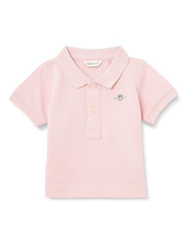 GANT Baby Shield Pique Ss Rugger Polo Shirt, Blushing Pink, 80