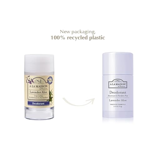 Image of A La Maison Lavender Aloe Deodorant Aluminum-Free Paraben-Free for Women, Men