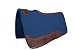 Resistance Handcrafted 31â€ x 32â€ Synthetic Felt Performance Saddle Pad with Wear Leathers for Horse Saddle, Handmade Long Lasting Felt Saddle Pad for Horse (Blue)