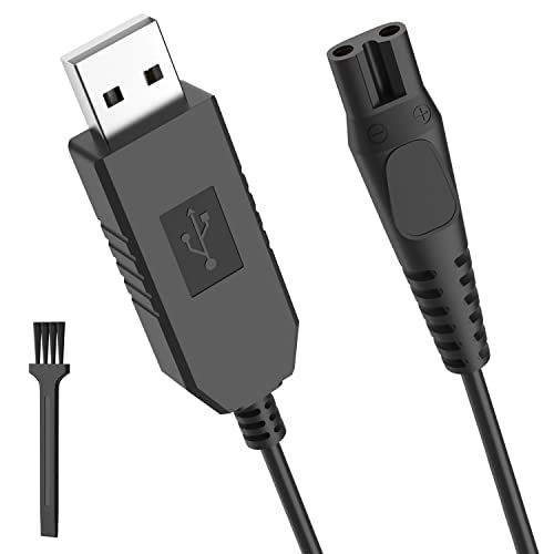 Newding 15V for Philip USB Cable, Charger for Philip Series 3000 5000 7000 9000 QP6651 QP6510 QP6520 BT5502 BT9810 QP6650 QP6620 Shaver Beard Trimmer HQ8505 Electric Razor USB Cord