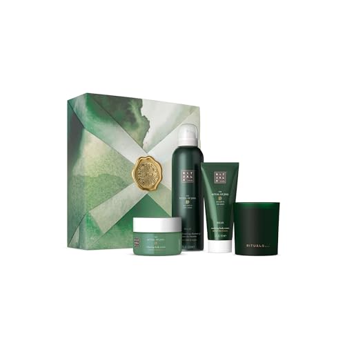 RITUALS Set de regalo The Ritual of Jing M - 4 productos para el hogar y el cuidado de la piel enriquecidos con flor de loto y azufaifo, caja de regalo de baño con propiedades calmantes y cuidadosas
