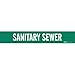 Brady 7250-1HV, 93411 Self-Sticking Vinyl Pipe Marker, (Pack of 25 Cards)