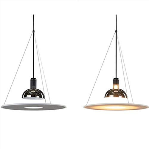 Lanterne à tête unique E27 Edison suspension soucoupe en métal