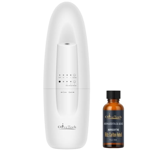 Plug in Scent Diffuser, OliveTech Waterless Essential Oil Diffuser, Cover Up to 500 Sq. Ft., Hotel