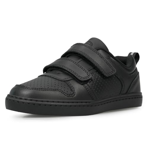 Image of Boys School Shoes Classic Black Leather Shoes Size 3.5 UK