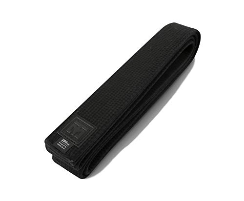 MOOTO Korea Taekwondo DO Black Belt Width 5cm Double Wrap Martial Arts TKD Judo Karate (Length 340cm(11.15ft))