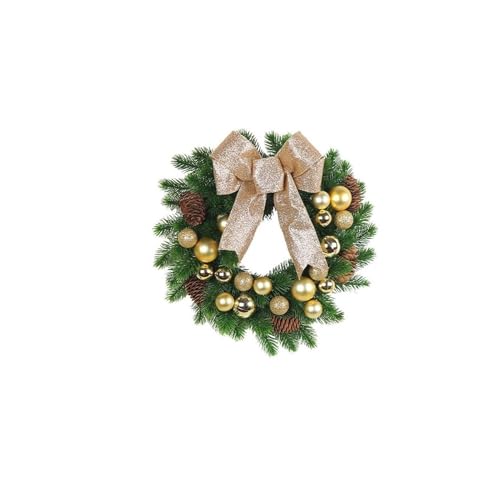Décorations de Noël extérieures : offrez un lot de 2 couronnes d'hiver pour la maison