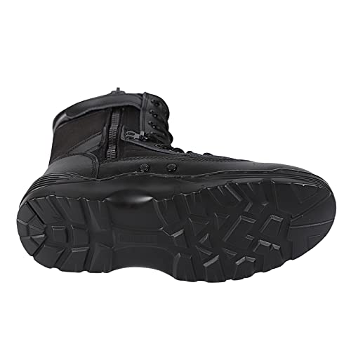 Men's Tactical Boots, Military Boots Army Boots Combat Boots With Side Zipper Black2