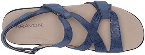 Aravon womens Power Comfort S Strap Sandal Blue Multi 5 Wide | Image 4
