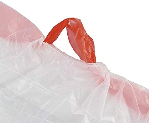 Kiddream 15 Liter Small Bin Liners Drawstring, White Bin Bags, 2 Rolls/120 Counts