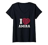 Photo Gallery i love amira nome amo amira maglietta con collo a v Photo Gallery i love amira nome amo amira maglietta con collo a v