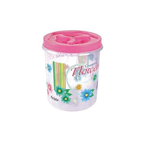 Image of ARISTO Store Queen444 Plastic Storage Container Set of 4-1400 Ml, (12.6(D) X 15.2) Cm, multicolour