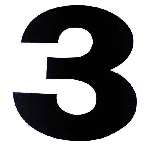 Die Dohant Magnetic Sticker Number 3 Magnet Cut Letters 10177779 Black 2
